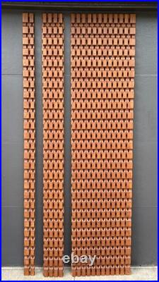 Vintage 1960s Mid Century Architectural Oak Wall Panel Screen Albert Frey 77.5