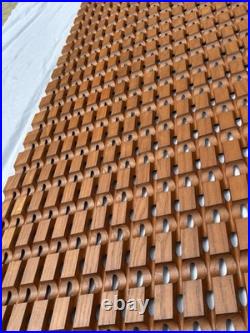 Vintage 1960s Mid Century Architectural Oak Wall Panel Screen Albert Frey 77.5