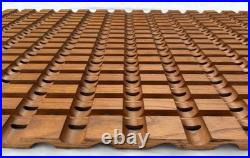 Vintage 1960s Mid Century Architectural Oak Wall Panel Screen Albert Frey 77.5