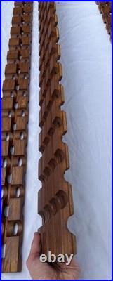 Vintage 1960s Mid Century Architectural Oak Wall Panel Screen Albert Frey 77.5