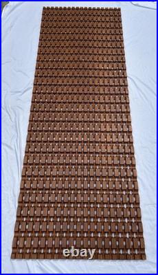 Vintage 1960s Mid Century Architectural Oak Wall Panel Screen Albert Frey 77.5