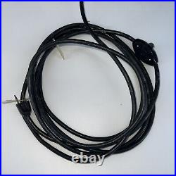 Vintage 1970's Mid Century Modern, Black Chrome Ceramic Hanging Lamp RARE