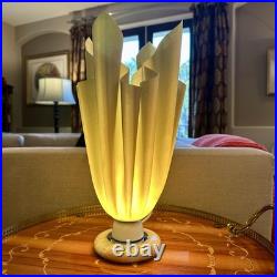 Vintage 1980s Post Modern French Athena Table Lamp by Georgia Jacob RARE GREEN