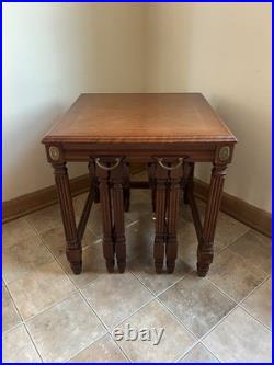 Vintage 1990 Rare Three In One Nesting Tables Antique Mid Century Furniture Rare