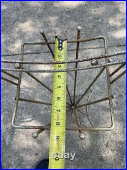 Vintage 50/60s Mid Century Modern Steel Rustic Starburst Umbrella Stand Rare