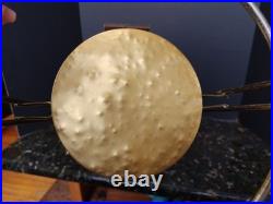 Vintage 50/60s Mid Century Modern Wood Steel Rustic Umbrella Stand Rare Teak