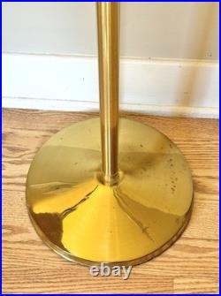 Vintage 6 Arm Brass Tone Valet Stand / Towel Rack Mid Century Modern Rare! 9lb