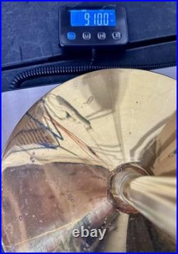 Vintage 6 Arm Brass Tone Valet Stand / Towel Rack Mid Century Modern Rare! 9lb