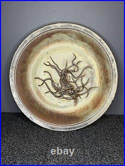 Vintage Abstract MID CENTURY MODERN SIGNED STONEWARE PLATE RARE JEPPESEN 1972