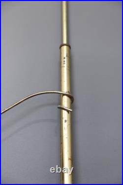 Vintage Atomic Mid Century Tension Pole Lamp clothing rack brass hooks RARE