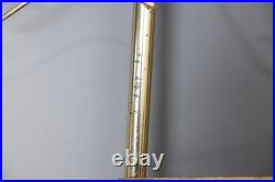 Vintage Atomic Mid Century Tension Pole Lamp clothing rack brass hooks RARE