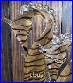 Vintage Barovier Toso MCM Glass Seahorses Murano Super Rare