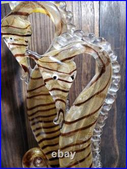 Vintage Barovier Toso MCM Glass Seahorses Murano Super Rare