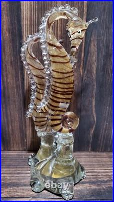 Vintage Barovier Toso MCM Glass Seahorses Murano Super Rare