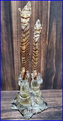 Vintage Barovier Toso MCM Glass Seahorses Murano Super Rare
