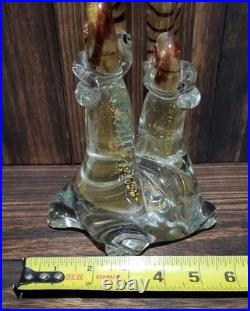 Vintage Barovier Toso MCM Glass Seahorses Murano Super Rare