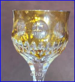 Vintage Barthmann Leaded Crystal 5 In Wine Glasses Cut-to-Clear Set of 11 Rare