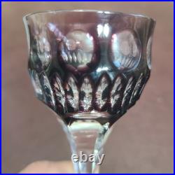 Vintage Barthmann Leaded Crystal 5 In Wine Glasses Cut-to-Clear Set of 11 Rare