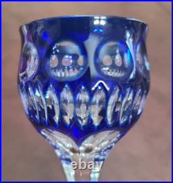 Vintage Barthmann Leaded Crystal 5 In Wine Glasses Cut-to-Clear Set of 11 Rare