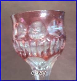 Vintage Barthmann Leaded Crystal 5 In Wine Glasses Cut-to-Clear Set of 11 Rare