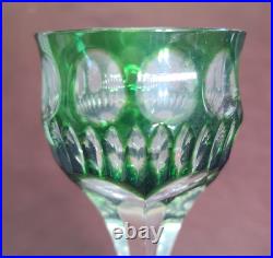 Vintage Barthmann Leaded Crystal 5 In Wine Glasses Cut-to-Clear Set of 11 Rare