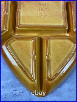 Vintage California Pottery Ceramic Dresser Tray Key Wallet Ashtray coin MCM RARE Vintage California Pottery Ceramic Dresser Tray Key Wallet Ashtray coin MCM RARE