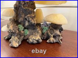 Vintage Coral Mushroom Lamp Excellent Works RARE