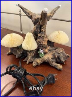 Vintage Coral Mushroom Lamp Excellent Works RARE Vintage Coral Mushroom Lamp Excellent Works RARE