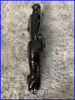 Vintage EUC Rare Black Panther Ceramic Sculpture 23 EUC No Cracks/Chips
