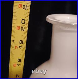 Vintage Empoli Vase MCM RARE White Glass Triple Bubble Gourd Bottle Italian 21 Vintage Empoli Vase MCM RARE White Glass Triple Bubble Gourd Bottle Italian 21