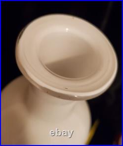 Vintage Empoli Vase MCM RARE White Glass Triple Bubble Gourd Bottle Italian 21 Vintage Empoli Vase MCM RARE White Glass Triple Bubble Gourd Bottle Italian 21