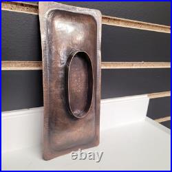 Vintage Enamel Copper Tray Mid-century Modern Design Rare