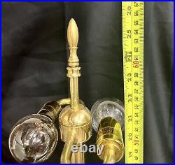 Vintage Frederick Cooper Lucite Balls and Brass Table Lamp MCM Rare READ