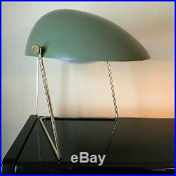 Vintage Gerald Thurston Cricket Desk Lamp RARE Avocado Green MCM Atomic Knoll