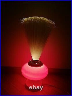 Vintage Germany 70' Fiber Optic Lamp Light Mid Century Space Age. Rare