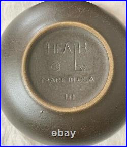 Vintage Heath Ceramics Coupe 111 Soup Bowls Chocolate Matte Brown Rare