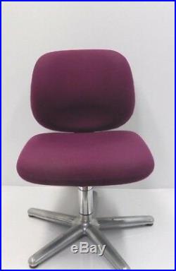 Vintage Herman Miller Office Chair Rare Purple & Chrome Eames Era (P11-25)