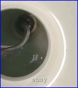 Vintage Large Ceramic Tortoise Lamp withShade, Turtle, Rare, White, MCM, Whimsical