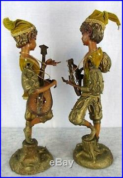 Vintage MCM 22 Gold Peter Pan Musical Pixie Elf Fairy Gypsy Figures RARE