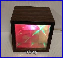Vintage MCM Cube Lite 310 Disco Psychedelic Light Data Display Systems USA RARE