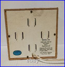 Vintage MCM Cube Lite 310 Disco Psychedelic Light Data Display Systems USA RARE