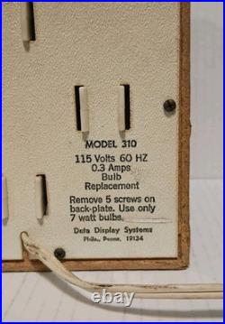 Vintage MCM Cube Lite 310 Disco Psychedelic Light Data Display Systems USA RARE