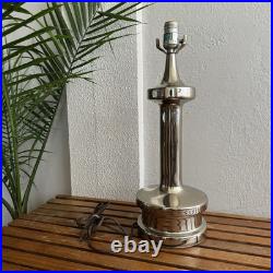 Vintage MCM Laurel Atomic Space Age Chrome Table Lamp Rare VTG 60s Mid Century