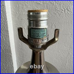 Vintage MCM Laurel Atomic Space Age Chrome Table Lamp Rare VTG 60s Mid Century