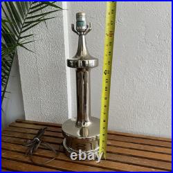 Vintage MCM Laurel Atomic Space Age Chrome Table Lamp Rare VTG 60s Mid Century Vintage MCM Laurel Atomic Space Age Chrome Table Lamp Rare VTG 60s Mid Century