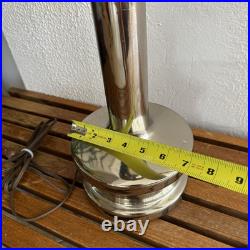 Vintage MCM Laurel Atomic Space Age Chrome Table Lamp Rare VTG 60s Mid Century