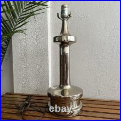 Vintage MCM Laurel Atomic Space Age Chrome Table Lamp Rare VTG 60s Mid Century
