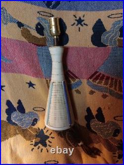 Vintage MCM Mid-century Modern Ceramic Lamp Decor Rare Retro Design Works Neat
