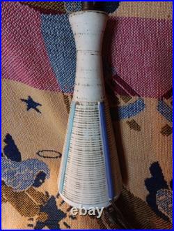 Vintage MCM Mid-century Modern Ceramic Lamp Decor Rare Retro Design Works Neat