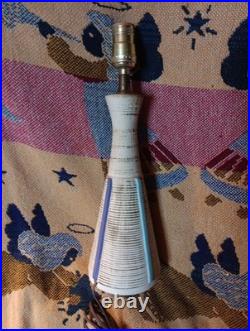 Vintage MCM Mid-century Modern Ceramic Lamp Decor Rare Retro Design Works Neat